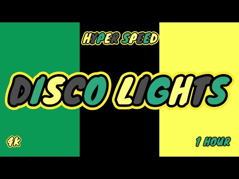 Color Changing Screen- Green vs Black vs Yellow [Disco Party- Hyper Speed -1 Hour].