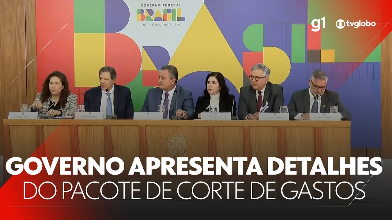 Governo detalha medidas do pacote fiscal e promete economia de mais de R$ 300 bi até 2030 #g1 #JN