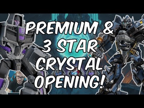 8x Premium & 3 Star Bot Crystal Opening! - Transformers: Forged To Fight