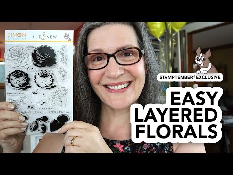 Gorgeous Floral Layering Stamps (with fussy cutting tips!)