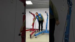 Кран гидравлический складной 2 т AE&T Т62102, передвижной, гаражный