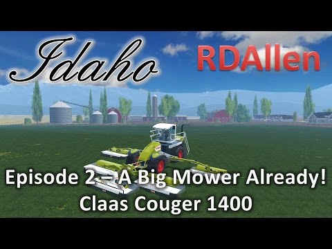 Farming Simulator 15 MP Idaho E2 - A Big Mower Already?  Claas Couger 1400
