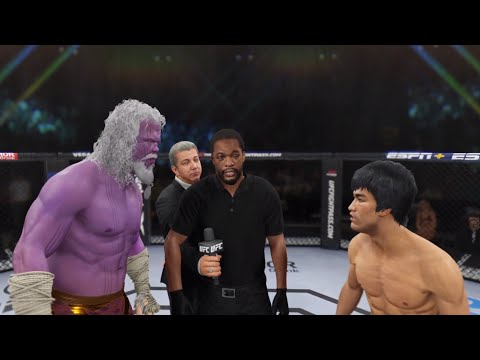 Bruce Lee vs. Old Thanos - EA Sports UFC 4 - Epic Fight 🥑