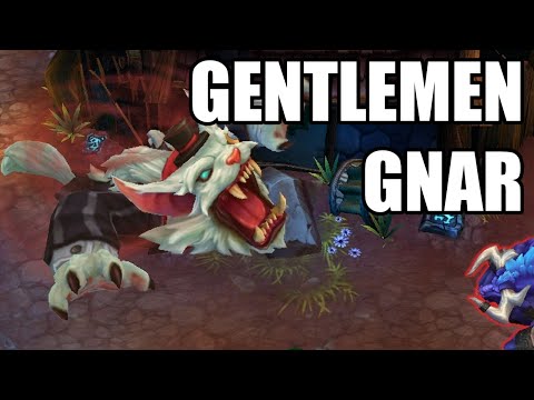 LoL Gentleman Gnar Skin Spotlight! (League of Legends Gameplay)