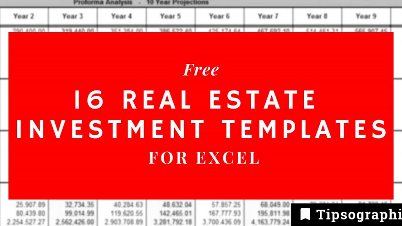 Free Real Estate Investment Spreadsheets - 16 Incredible Real Estate Templates for Excel