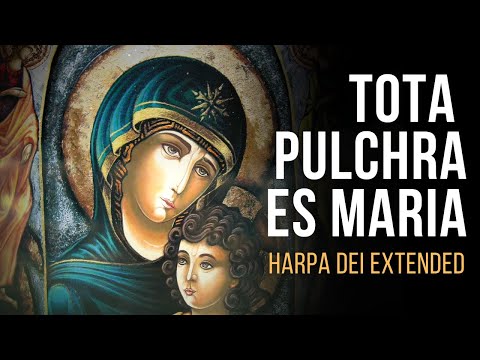 MEDITATION SACRA 1 HOUR - TOTA PULCHRA ES MARIA / YOU ARE ALL BEAUTIFUL, OH MARY (Harpa Dei Version)