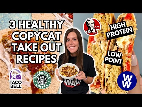 4 HEALTHY COPYCAT TAKE OUT MEALS AT HOME | WW Points | HIGH PROTEIN & low calorie fast food at HOME