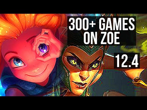 ZOE vs CASSIOPEIA (MID) | 300+ games | KR Master | 12.4