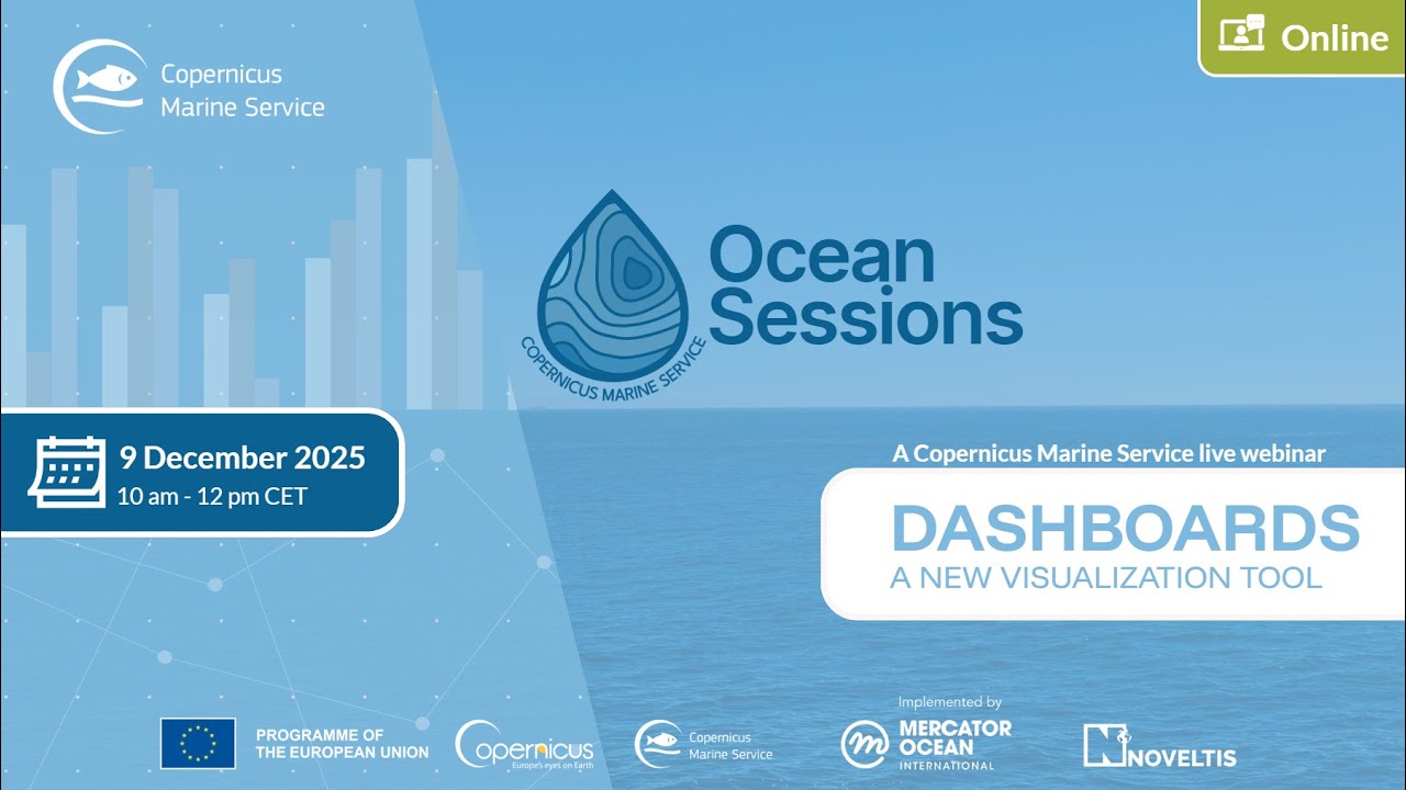 MyOcean Dashboards Webinar - Ocean Sessions 9th December 2025