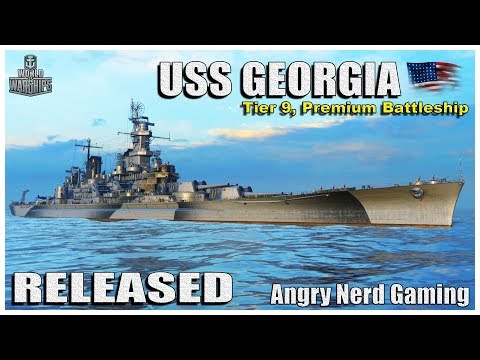 World of Warships:  USS GEORGIA, American  Tier-9, Premium Battleship
