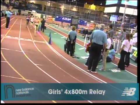 Girls 4x800m Heat 1 - New Balance Indoor Nationals 2011