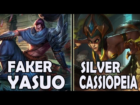 FAKER plays YASUO vs A Korean SILVER CASSIOPEIA