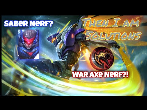 Nerfed Saber Build | Mobile Legend #mlbb#sabernerfbestbuild#waraxenerf