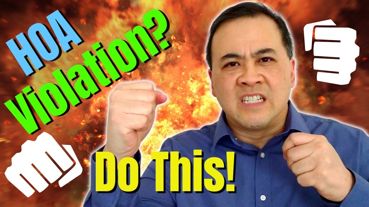 You Got a HOA VIOLATION Letter? DO THIS! | Dealing with Homeowner Associations