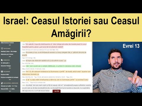 Israel: Ceasul Istoriei sau Ceasul Amăgirii? Clarificări din Evrei 13