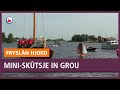 REPO: Bijzonder skûtsje zeilt bij Grou