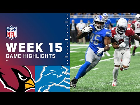 Cardinals vs. Lions Week 15 Highlights | NFL 2021