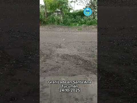 🌧️❄️ Impresionante granizada en Santa Ana, Tucumán 🌨️