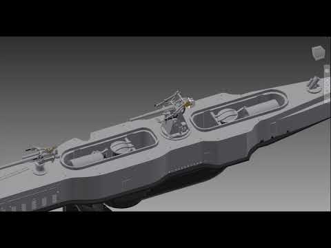 K class submarine model funnel movements