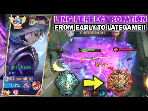 WHEN GLOBAL LING MET A REAL EPIC PLAYER!! | LING PERFECT ROTATION FROM EARLY TO LATE GAME!!
