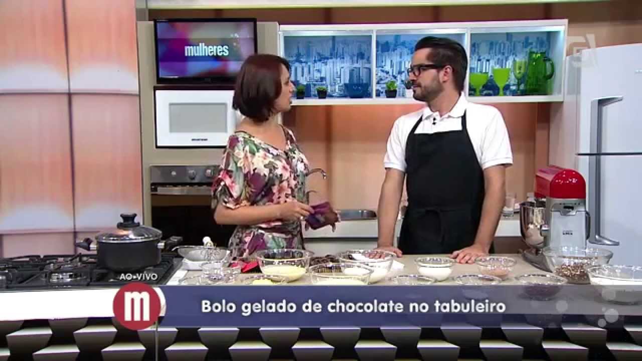 Mulheres - Bolo Gelado de Chocolate no Tabuleiro (06/03/15)