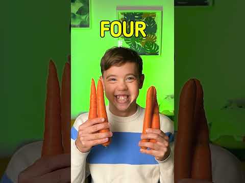 🥕Counting carrots for kids | Learn numbers #shorts #learning