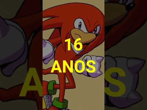 QUAL A IDADE CANÓNICA DOS PERSONAGENS DE SONIC? #sonic #curiosidades #jogosonic #sonic