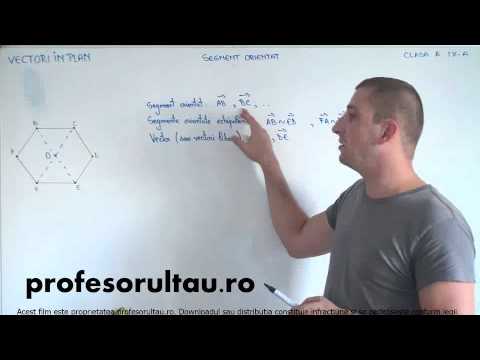 38   Vectori in plan   segment orientat - profesorultau.ro