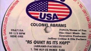 Colonel Abrams - As Quiet As Its Kept (Deep Underground Mix) (Music USA, 1995)