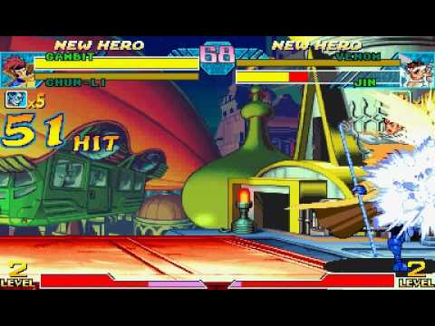 [GGPO] MvC Most common combo: Gambit