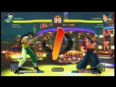 SSF4 [A vs A]: omoroid(#22 Vega) vs ekusiru(#129 Ryu) Ep.24