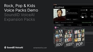 Video thumbnail for Rock, Pop & Kids Voice Packs Demo | SoundID VoiceAI Expansion Packs by SoundID from Sonarworks