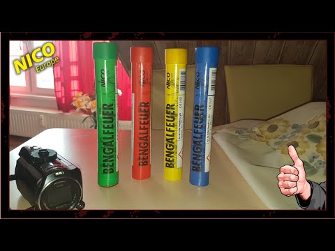 NICO | BENGALFEUER ALLE FARBEN AUßER WEIß BLINK | + WECO GOLDRAUSCH 1 - Silvesterfreak HD