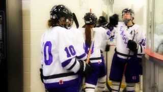preview picture of video '2014 New Ulm Girls Hockey Team Entering Ice'