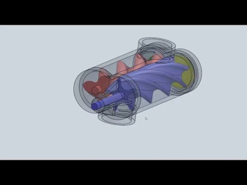 Intro to CAD - Final Project: Twin Screw Supercharger
