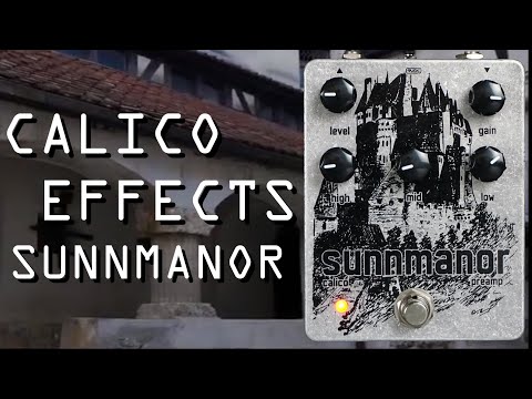 Harsh Tones || Calico Effects Sunnmanor || Sunn Beta Preamp Distortion || Pedal Demo