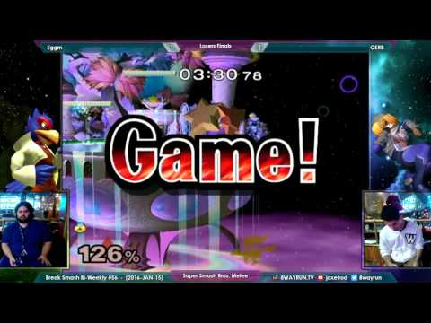 Break Smash #56   SSBM LF   Eggm VS QERB