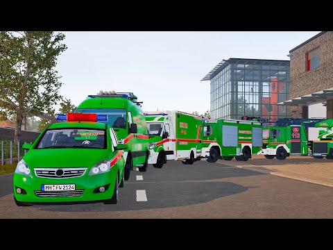 Green Emergency Call 112 – Bonn Police & All Firefighters Rapid Response! 🟢🚓🚒 4K Ultra