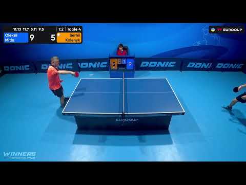 16:45 Oleksii Mitla - Serhii Kalenyk 29.09.2023 TT Euro.Cup Ukraine Master. TABLE 4