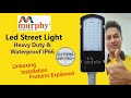 Murphy Metal LED 30W & 20W Street Light | Unboxing | Review | Glitters Infotech