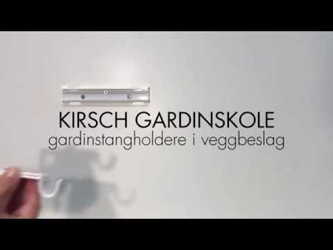 Kirsch Gardinskole | Gardinstangholdere i veggbeslag