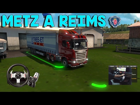 Metz a Reims, camera no G27, Scania Streamline - ETS 2 1.26 + G27 + Notebook - Scania R420 - #31