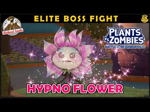 PvZ 3: Battle for Neighborville Hypno Flower Elite Boss Fight (Garden Ops) Gameplay