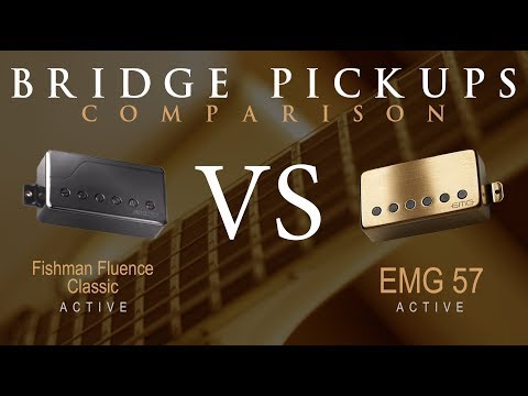 FISHMAN Fluence Classic vs EMG 57 - Active Bridge Pickup Guitar Comparison / Demo