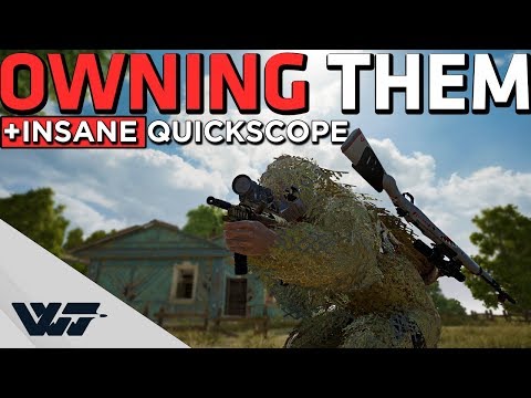 OWNING THEM with 6x AUG & Sniper - Can't believe how this Kar98k quickscope saved me!!! - PUBG