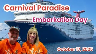 Carnival Paradise Embarkation Day