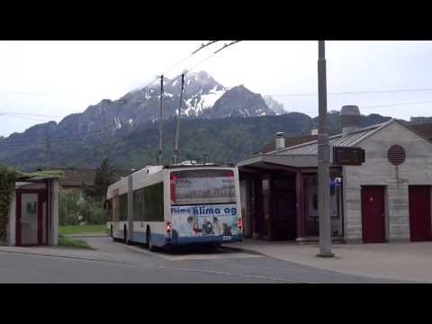 Biregghof VBL trolley buses 215 and 225