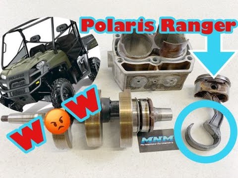 Polaris Ranger  * Viewer Discretion Advised  * Bottom End Explosion - Piston Rod
