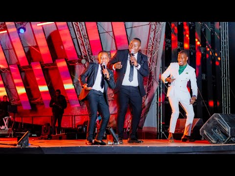 Jesu ufik' ekuseni. Thinah Zungu, Ndumiso Zungu & Mqapheli Ndlovu during the TMM BIRTHDAY WEEKENDER