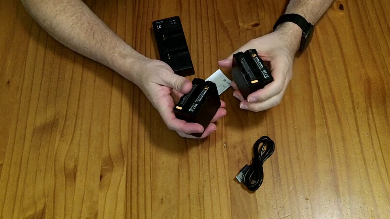 Review: K&F Concept Sony compatible NP-F970 battery 2pk with charger